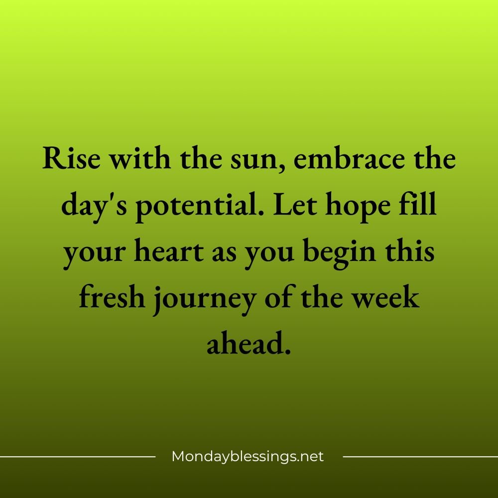 Good Morning Monday Blessings