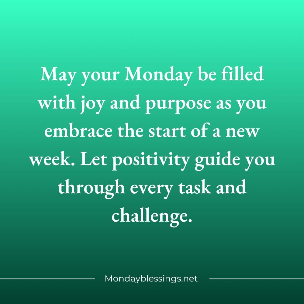 Positive Monday Blessings