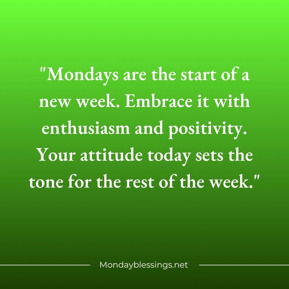 Positive Monday Blessings