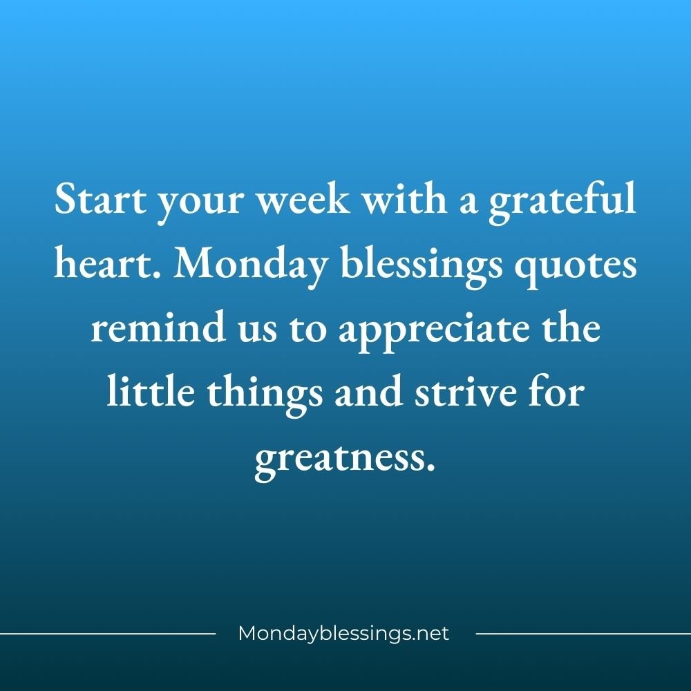 Monday Blessings