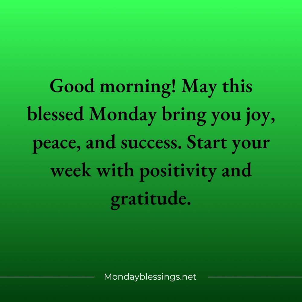 Blessed Monday