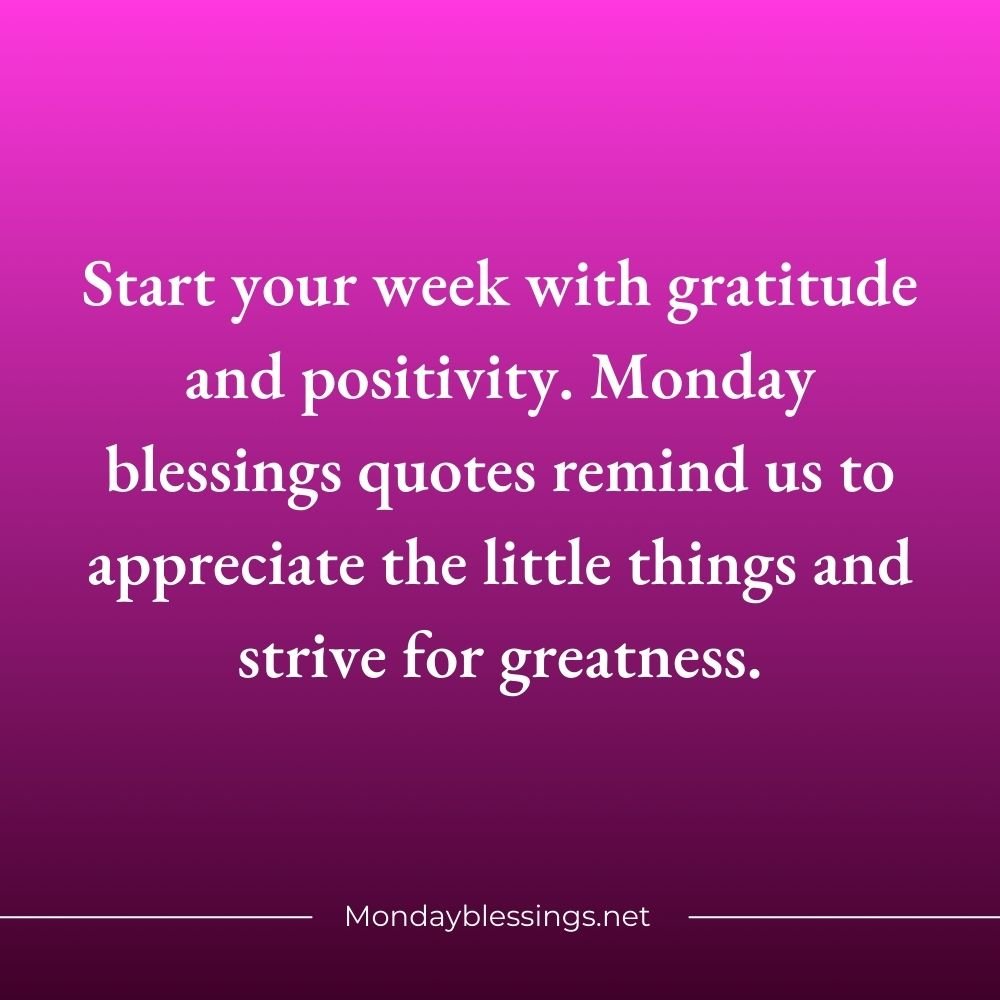 Monday Blessings