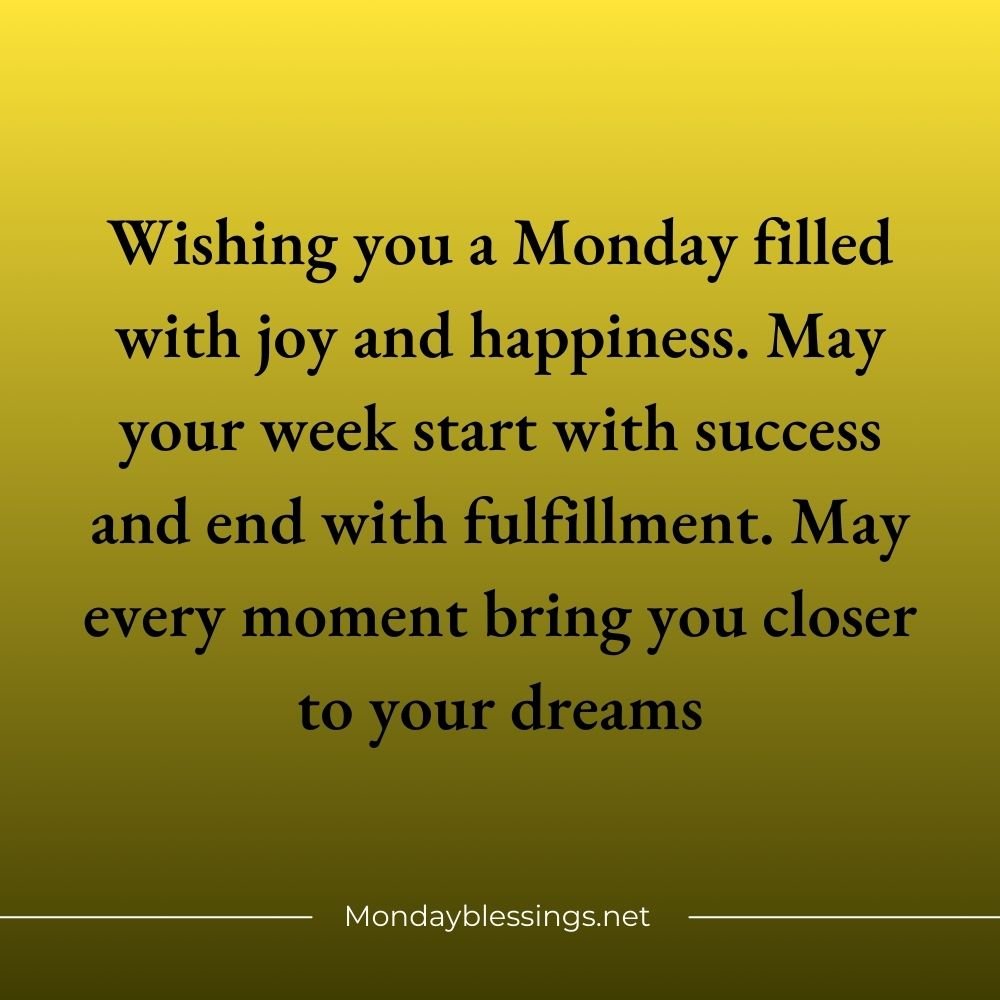 Monday Blessings