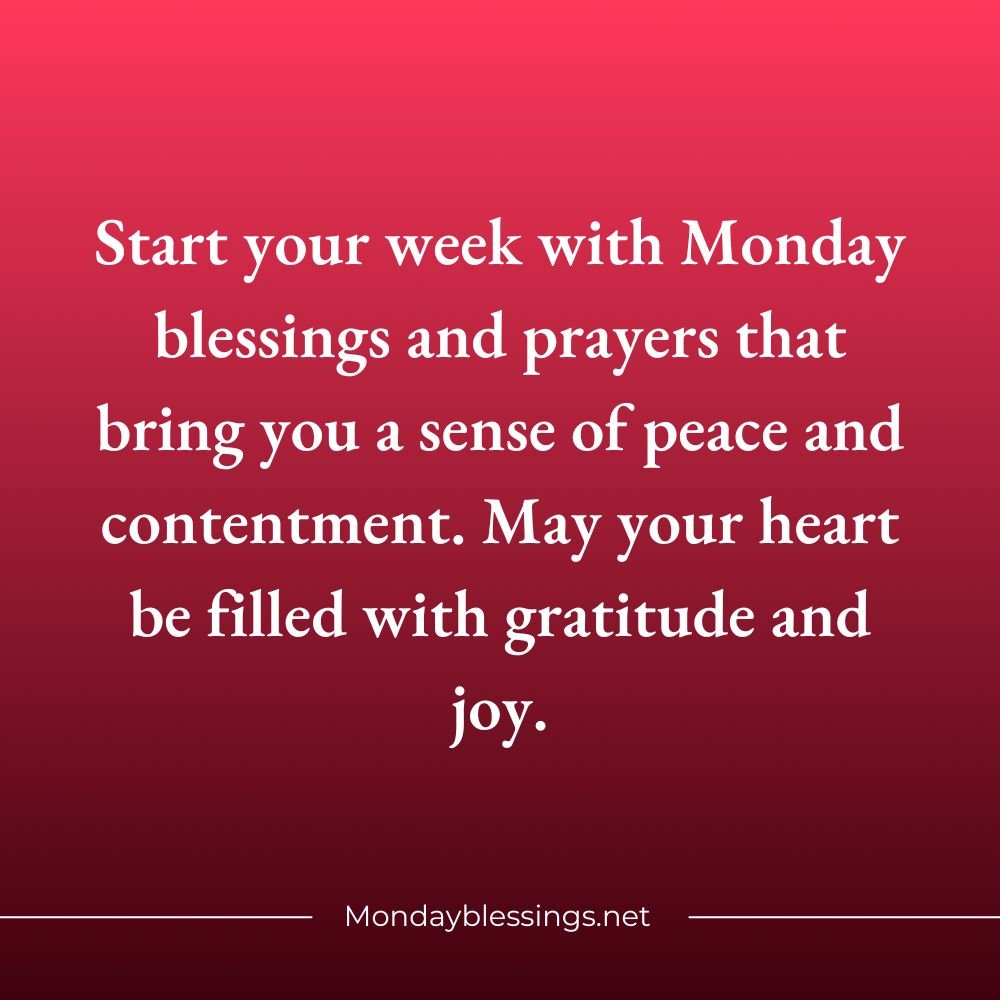 Positive Monday Blessings