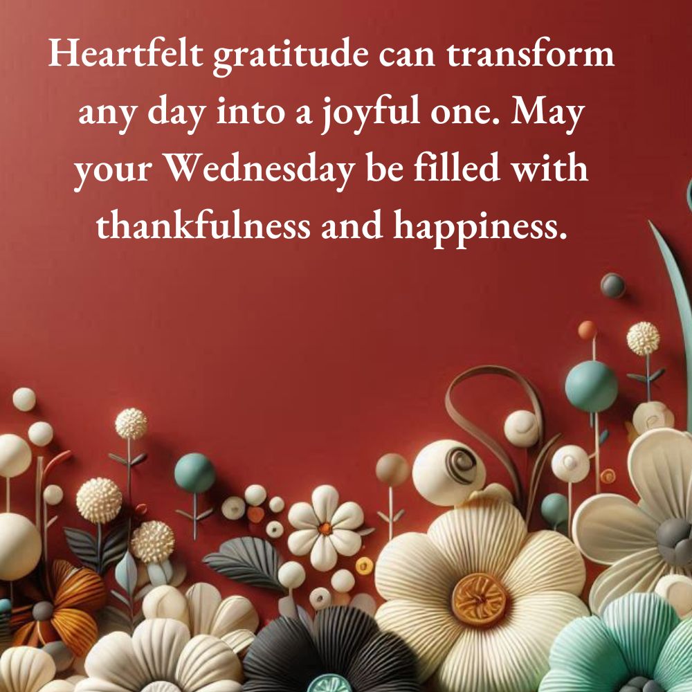 Positive Thankful Wednesday Blessings