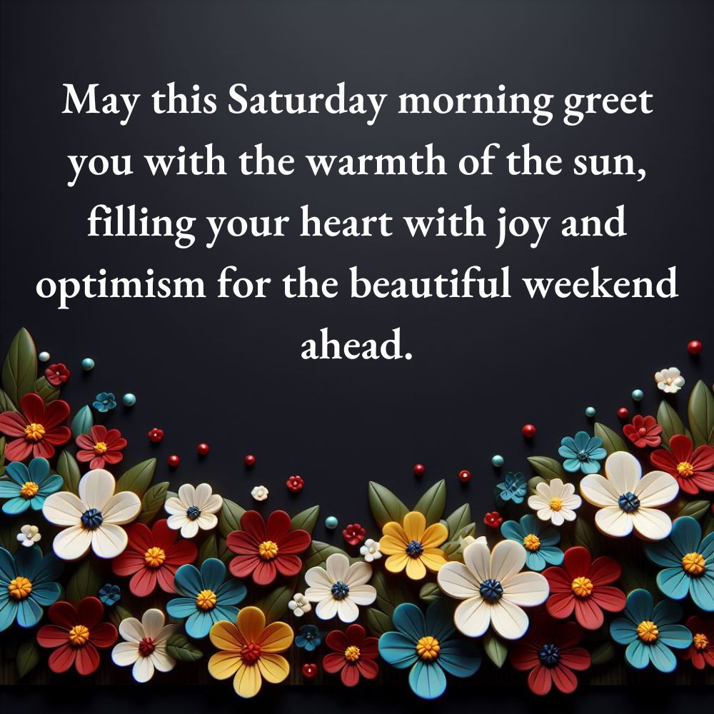 Good Morning Saturday Blessings