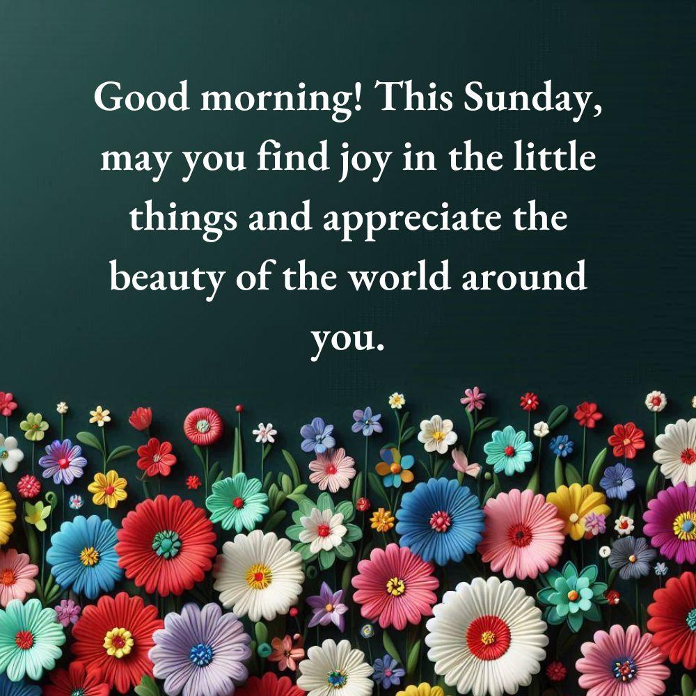 Good Morning Sunday Blessings