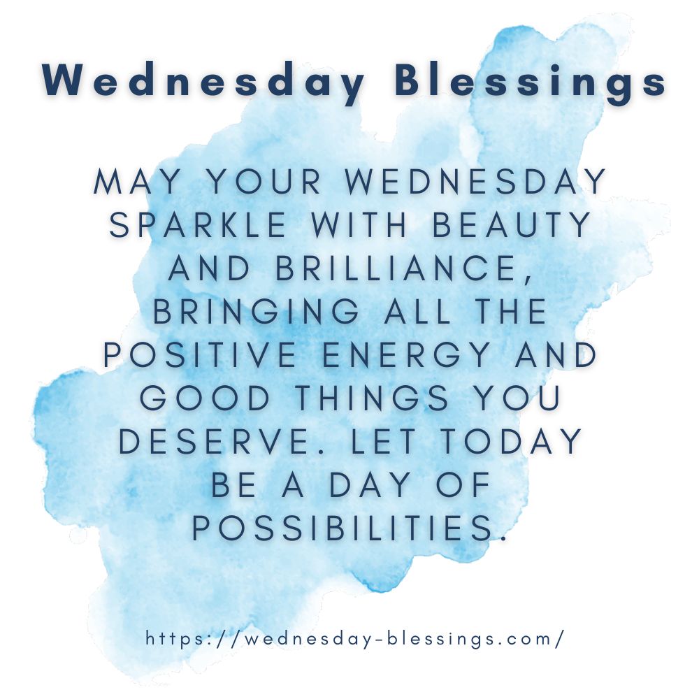 Cute Happy Wednesday blessings with positive energy 