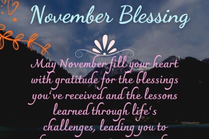 November blessings