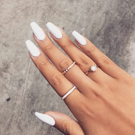 white nails