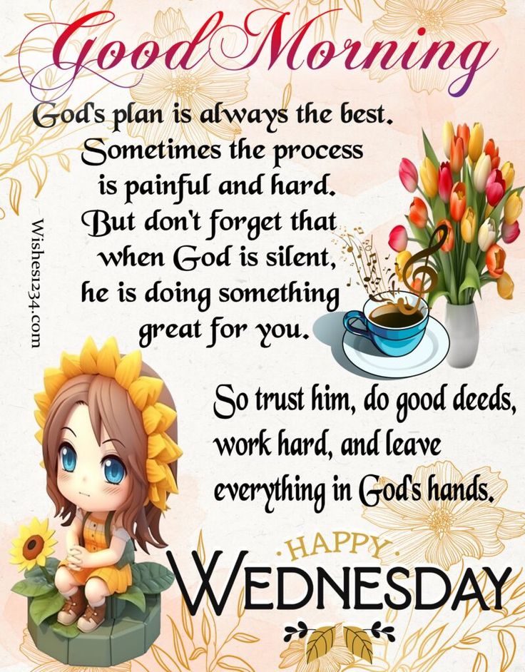 Positive Good Morning Wednesday Blessings