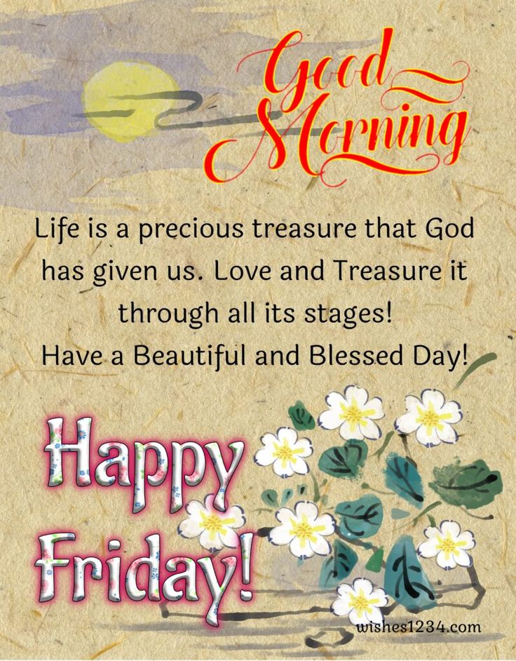 Positive Good Morning Friday Blessings