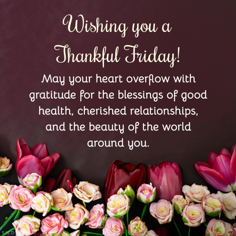 Thankful Good Morning Friday Blessings