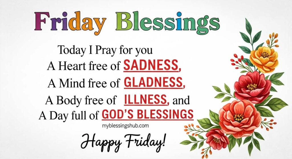 Thankful Good Morning Friday Blessings