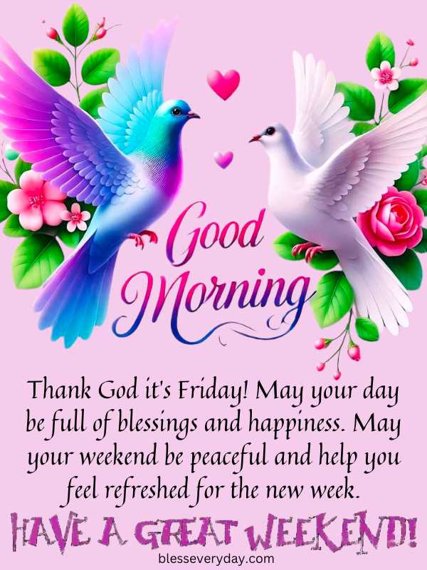 Thankful Good Morning Friday Blessings