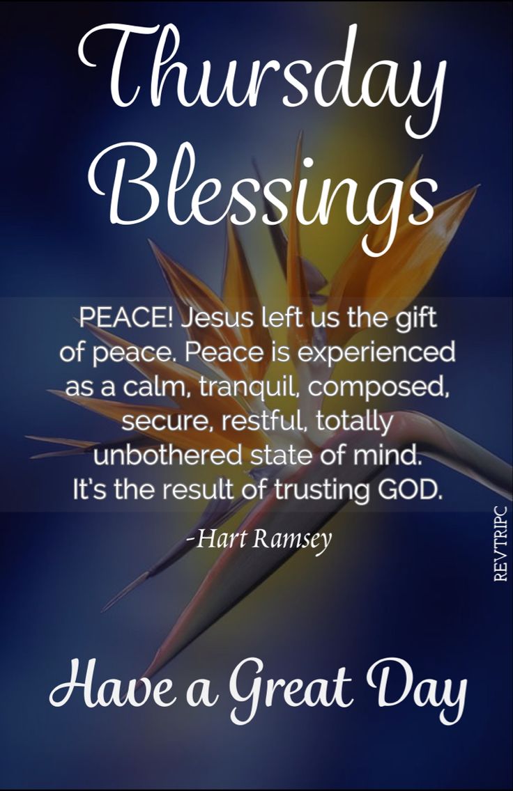 prayer thursday blessings