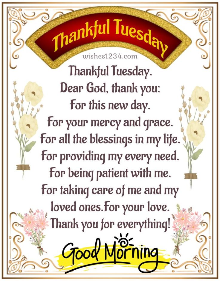 Tuesday Blessings and Prayers