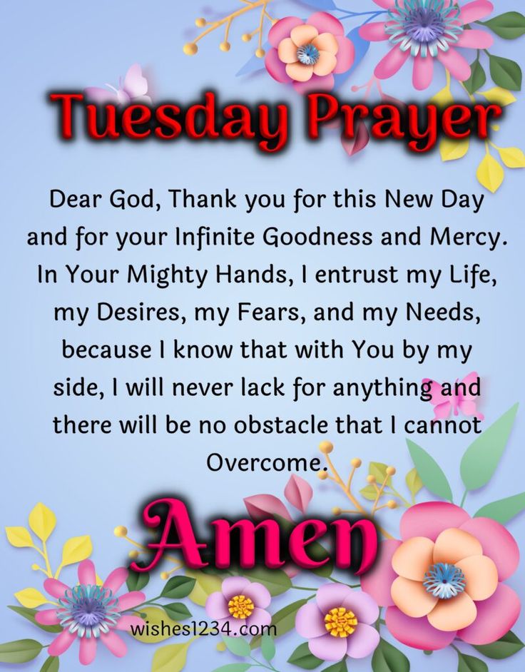 Tuesday Blessings and Prayers