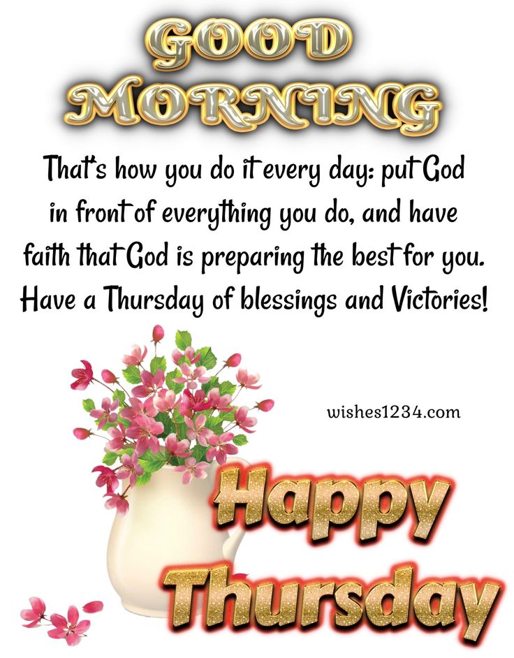 Thursday Morning Blessings and Prayers