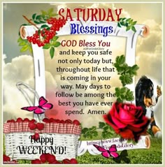Weekend Saturday Blessings