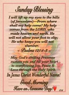 Sunday Blessings and Prayers