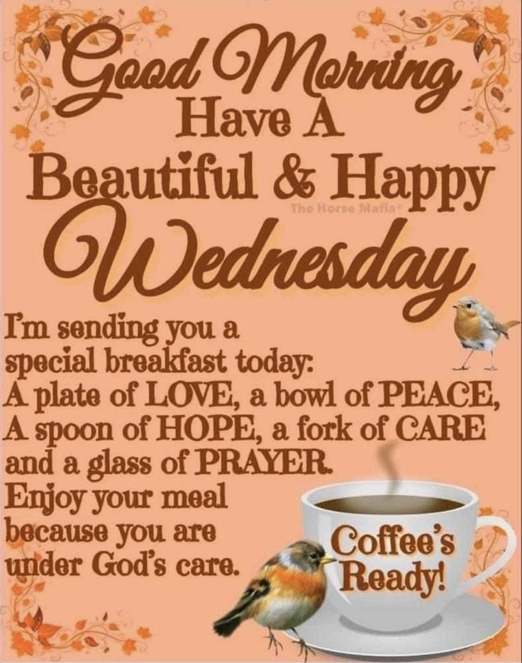 Good Morning Wednesday Blessings